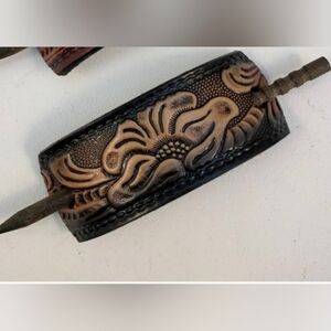 Elegant Leather Barret